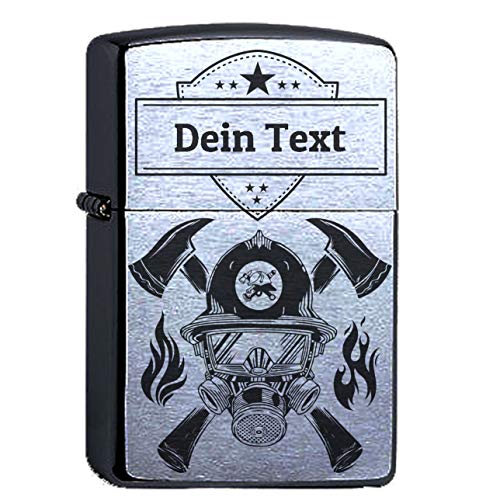 Freiwillige oder Berufs-Feuerwehr Lasergravur comp. w/Zippo Personalisieren mit Wunschgravur Dein Name graviert, personalisiert, Rettungsdienst 112