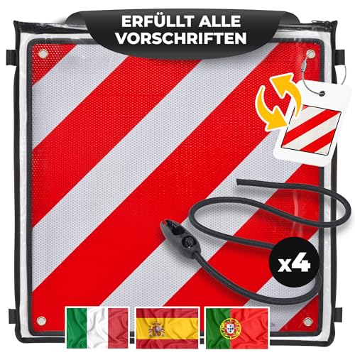 Matadores 3in1 Warntafel für Italien UND Spanien + Portugal | + Tasche + 4 Spanngurte