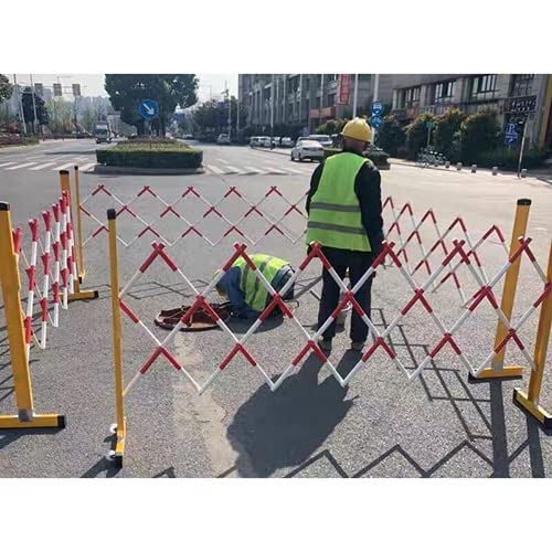 Tragbare Fußgänger-Sicherheitsbarriere – erweiterbares mobiles Verkehrszaun-Tor für Garagen, Schulen und Einkaufszentren – ideal für Menschenmengenkontrolle und Sicherheitsvorkehrungen