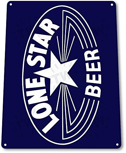 Hintergrund-Wanddekoration, einsamer Stern, Bier, Retro-Dekoration, Wandkunst, Bar, Kneipe, Bierladen, Höhle, Blechschild, 20,3 x 30,5 cm