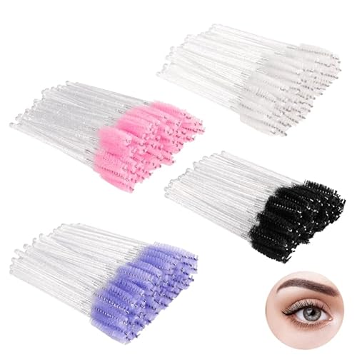 Opopark 200 Stk wimpernbürstchen, Einweg Wimpernbürste, Wimpernverlängerung bürste Augenbrauen Applikator,Beauty-Salon und Hausgebrauch Eyelash Brush,Kosmetikpinsel Kit für falsche Wimpernverlängerung