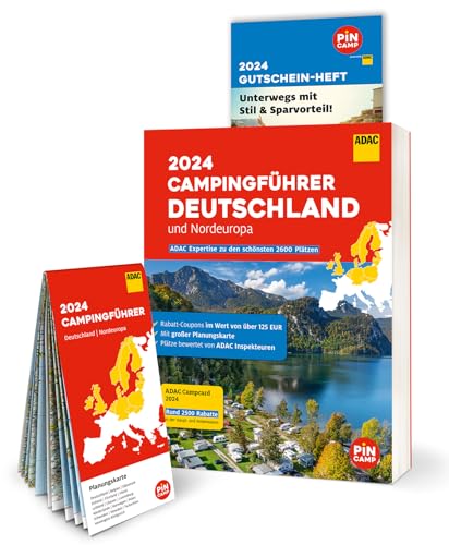 ADAC Campingführer Deutschland/Nordeuropa 2024: Mit ADAC Campcard, Planungskarten und Rabatt-Coupons