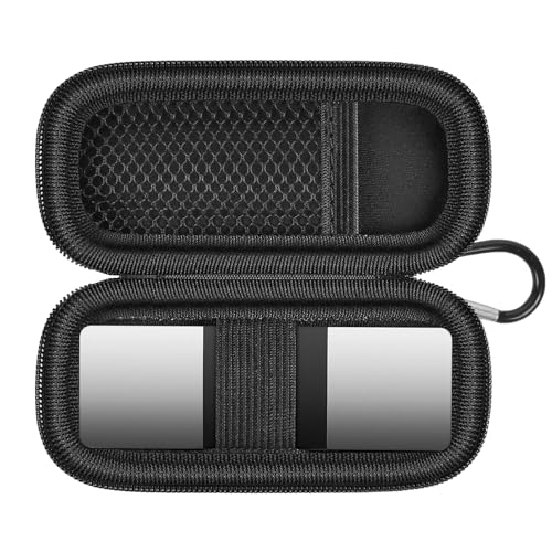 Herzmonitor-Tasche kompatibel mit AliveCor KardiaMobile 6L - Smartphone-kompatibler 6-Messungen-EKG-Monitor für Apple- und Android-Geräte - NUR HÜLLE (Voll Schwarz)