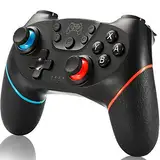SPGOOD Wireless Controller für Switch, Wireless Pro Controller für Switch Lite/OLED, Turbo Funktion Einstellbarer Dual Vibration 6 Achsen Gyroskop Joystick