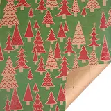 Papierverpackung, Geschenk, DIY-Papier, Vintage-Kraftpapier, Weihnachtspapier, Zuhause, DIY, Birke, Geschenkpapier (E, Einheitsgröße)