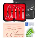 Meducatie Chirurgisches Nahtset – Nahtmaterial Chirurgie – Nähset Medizin – Suture pad – Suture Practice Kit