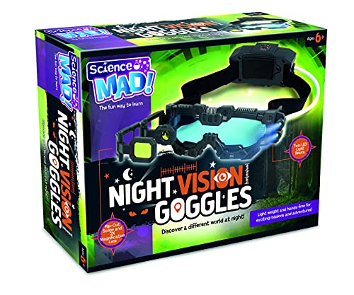 Science Mad SM55 Vision Goggles Night Mission Brille, Schwarz, ‎20 x 10 x 5.5 cm