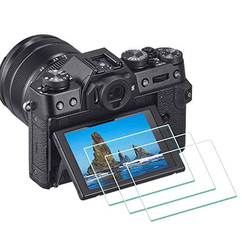 ULBTER Schutzfolie Displayschutz für Fujifilm X-T30 X-T20 X-T10 XF10 Fuji X-T100 X-A1 X-A2 XT30, 0,3 mm 9H Härte gehärtetes Glas Flim -3 Stück