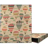 Unipapel - Ökologischer A4-Ringordner, Karton und Papier, 100% recycelt, 4 Ringe, 25 mm, D-Form, Uninature Design Kappadokien, FSC Recycled 100%, perfekt für die Archivierung von Dokumenten und