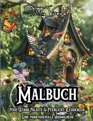 Malbuch – Pixie-Staub Paläste & Feenlicht Residenzen: Eine phantasievolle Ausmalreise mit 50 Motiven für Jugendliche und Erwachsene – entdecken Sie Ruhe und Inspiration in einer magischen Farbreise.