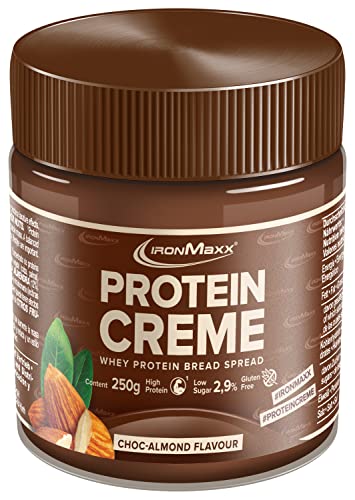 IronMaxx Protein Creme - Choc Almond 250g | cremiger high protein Brotaufstrich | low carb, low sugar für eine gesunde Ernährung geeignet