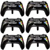 Ouceanwin Luftballons Videospiel, 6 Stück Videospiel Party Ballons Deko Geburtstag Junge, Folienballon Game Controller, Gamer Ballon für Junge Mädchen Geburtstag Spielthema Party Dekoration