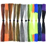 12 in 1Bündel Silicone Skirts für Spinnerbaits Buzzbaits Fliegenbinden Material Linie Fuß (1-Silicone Skirts-SetA)