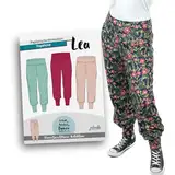 JULENDO Schnittmuster Yogahose Lea | Papierschnittmuster für Damen mit Nähanleitung (Gr. 32 bis 54)