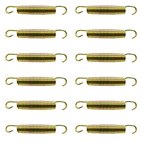 BEST SPORTING Spiralfedern für Gartentrampolin zum Spannen der Sprungmatten (12 Stück, 135 mm)