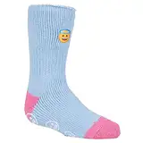 HEAT HOLDERS - Kinder jungen mädchen emoji abs anti rutsch winter warm thermo socken (31-36 eur 12-3 uk, Emoji Angel Face)