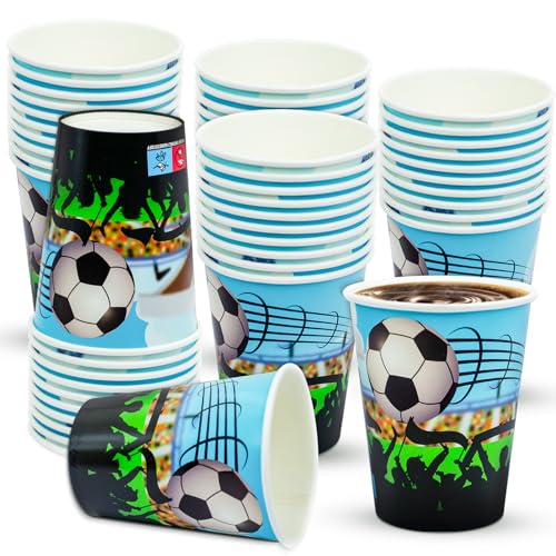 HNH Pappbecher 12 unzen Fußball Partybecher Set 350ml Fußballparty