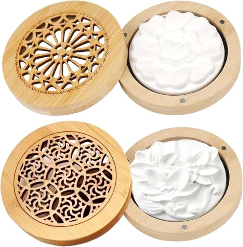 2 Stück Diffuser Ätherische Öle, Duftstein Für Ätherische Öle Set Duftstein Für Ätherische Öle Diffuser Ätherische Räucherkiste Duftstein Air Diffuser Diffuser Für Ätherische Öle