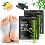 20 Stück Entgiftungspflaster Füße,Detox Fußpflaster Entgiftung,Entgiftungspflaster Füße Original,Deep Cleansing Foot Pads,für Stressabbau & Tiefschlaf 100% natürliche Fußpads (Wermutgras)