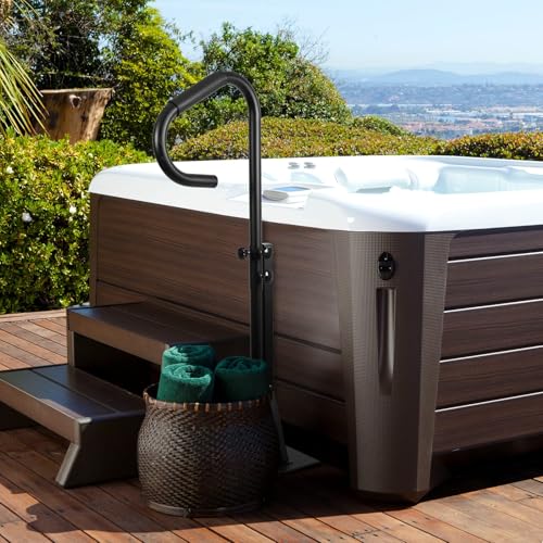 142,2 cm H Sicherheits-Whirlpool-Handlauf, 360 Grad drehbar, verstellbare Höhe, Spa-Whirlpool-Handlauf, Sicherheitsschiene stationär