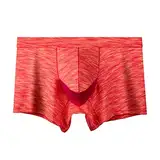 Boxershorts Baumwolle Herren Sexy Unterhosen Ohne Kratzenden Weit Unterwäsche 3D Beutel Retroshorts Locker Boxer Bequeme Herrenunterhosen Stretcken Underwear Blitzangebote des Tages