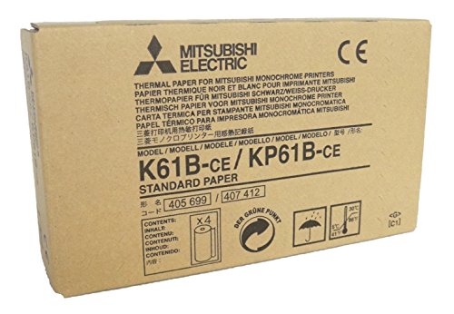 MITSUBISHI ELECTRIC Corporation k61b-ce/kp61b-ce Kit Thermopapier für Drucker Deckenhalterung, A6, 110 mm x 20 m, 4 Stück