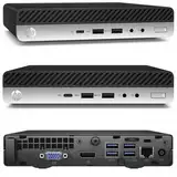 HP 18cm Silent Mini-PC Business Office Multimedia Computer mit 3 Jahren Garantie! | Intel®Pentium® 4400T 2x2.90GHz | 8GB DDR4 | 256 GB SSD | USB3 | Windows 11 Prof. 64-Bit | #7297