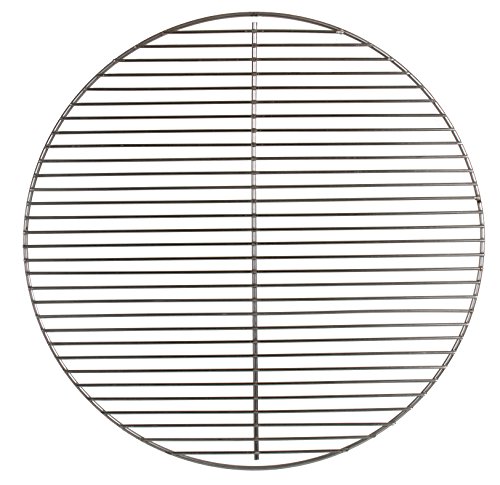 Edelstahl Grillrost - für Kugelgrill aller namhafter Marken Ø47 cm z.B. Weber - rostfrei von Brandsseller Rund: Ø 44,5 cm für 47 cm - nicht klappbar