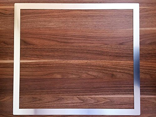 Rivanto Edelstahl Adapterrahmen für Kochfelder, Edelstahlrahmen 62,2 x 55,2 x 0,1 cm, für Arbeitsplattenausschnitt, Made in Germany