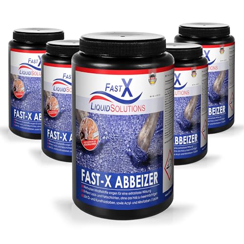 FAST X Abbeizer – 5x1L – Hochwirksamer Entferner für Lacke und Farben