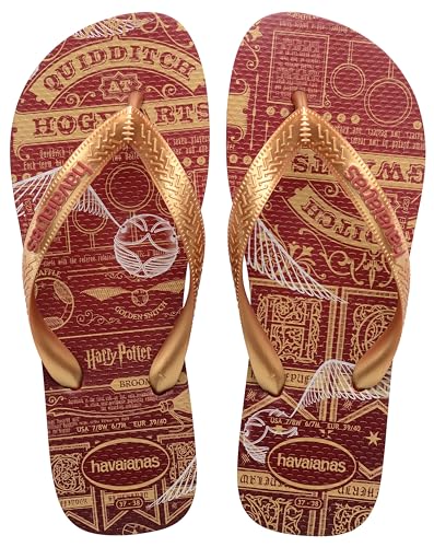 Havaianas Top Harry Potter Flip Flop Unisex-Erwachsene, mahagoni, 43/44 EU