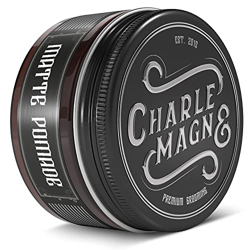 Charlemagne Matte Pomade Wasserbasiert - Starker Halt - Bestes Haarwachs Matt kurze oder lange Haare - Männer - Hair Wax Men Haarwax Herren Haarpaste Wachs