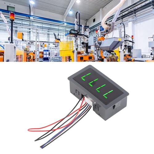 Fafeicy Motordrehzahlmesser, DC 8 Bis 24 V 40 MA 10 Bis 9999 U/Min 4 Digitale LED-Tachometer, Drehzahlmesser, Halle Näherungsschaltersensor, NPN Industrielle Drehzahlmesser, ± 0,1% Messgenauigkeit