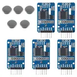 RTC IIC Precision Clock Modul, QIQIAZI Echtzeit-Modul Uhr RTC Sensor mit Batterie kompatibel mit Arduino (5 Stück)