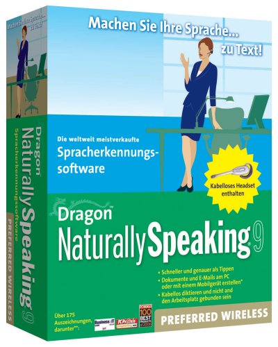 Dragon NaturallySpeaking Preferred Wireless 9