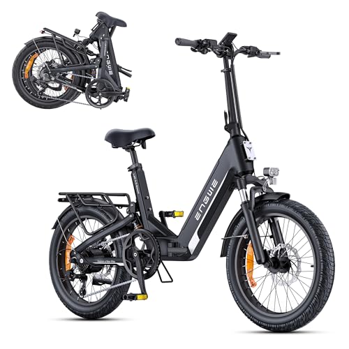 ENGWE E Bike mit APP, ebike 48V 13.5Ah Akku bis 135km, Drehmomentsensor & hydraulische Bremsen, 20 * 3.0 Reifen, 2 Stunden aufgeladen (Schwarz)