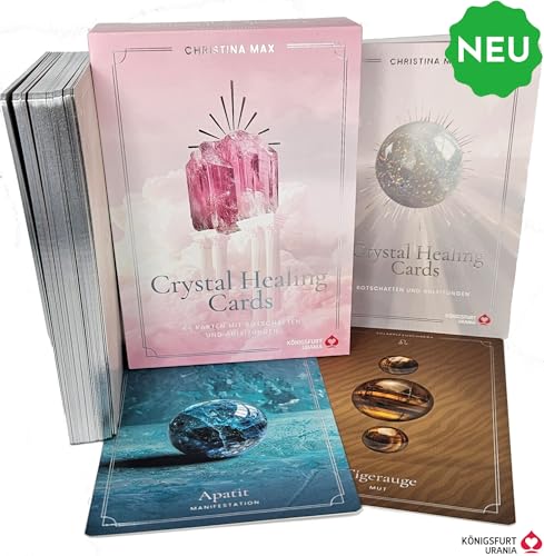 Crystal Healing Cards - 44 Karten mit Botschaften und Anleitung (Heilsteine, Edelsteine, Kristalle - Bedeutung und Anwendung)
