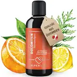 ALPENHERZ Saunaaufguss - 100% naturrein - 100ml mit ätherische Öle aus Orange, Zitrone & Zedernholz Saunadüfte Aufgussmittel Saunaöl Sauna Zubehör Saunaduft Aufguss Geschenkset