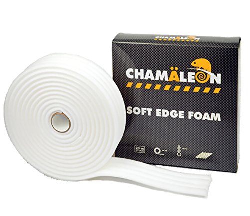 Chamäleon Softtape 13mm x 20m Weiß 90°C Schaum Kantenschaum Soft Edge Foam Schaumstoff Schaumstoffband Foamtape für Autolackierer Lackierer Tape