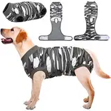 Kuoser Hundebody Nach Op, Hundebody Nach Kastration Rüde Hündin,Hundebody Nach Op Hündin, Atmungsaktiv Body Für Hunde Nach Op,Leckschutz Hund, Anti-Wundlecken Op Body Hund,Tarnung XL