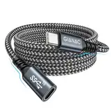 USB C Verlängerung Kabel 1M,USB Verlängerung Type C 3.2 Verlängerungskabel Stecker auf Buchse Unterstützt 10Gpbs/100W und 4K@60Hz mit iPhone 15 Pro Max, MacBook Pro/Air XPS 15 Galaxy S23 S22