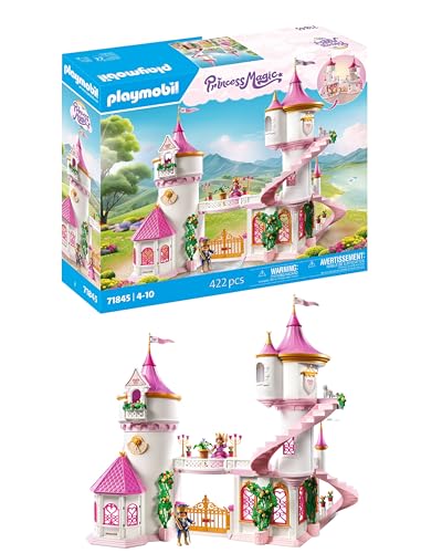 PLAYMOBIL | Princess Magic | Prinzessinnenschloss mit Königspaar | Prinzessinnen Spielzeug | Schloss Spielset | Märchen Spielzeug für Kinder ab 4 Jahren | 71845