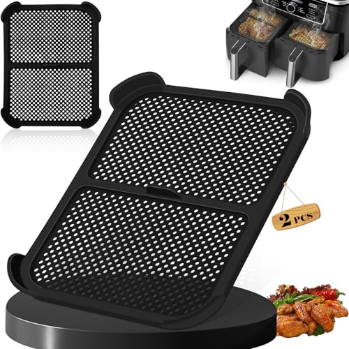 Heißluftfritteuse Zubehör | 2 Stück Spritzschutz für Ninja AF400EU & AF400EUCP & AF451EU | Heißluftfritteuse Spritzschutz | Air Fryer Accessories | Wiederverwendbarer