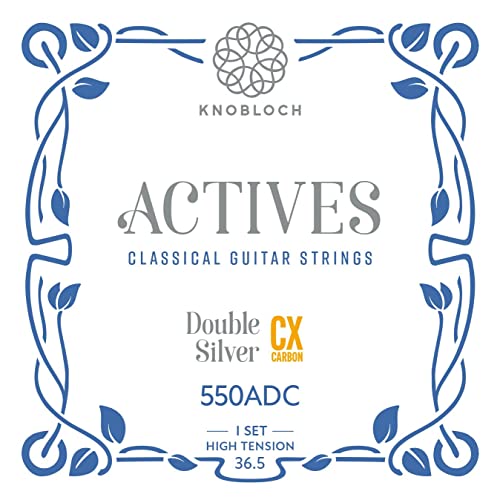 KNOBLOCH STRINGS THE ART OF VIBRATION 550ADC ACTIVES Double Silver CX Carbon High 550 Tension 36.5