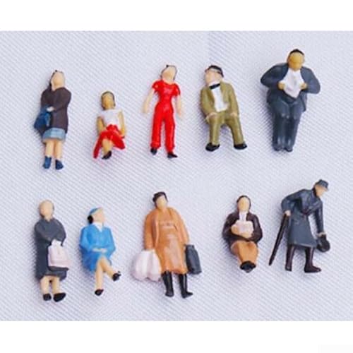 Verschiedene Personen-Figuren, Set mit 24 Stück, für Zug, Eisenbahn und Outdoor-Dekoration