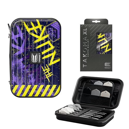 Target Darts Luke Littler XL Takoma Wallet – Luke Littler Dart-Tasche, Dart-Halter, XL Dart Brieftasche, Dart Set Aufbewahrungsboxen, “The Nuke” Dart-Tasche