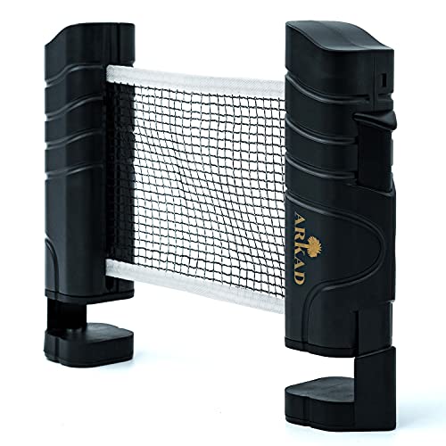 Arkad Tischtennisnetz • 225cm [Das längste Tischtennis Netz] Stabil & Zuverlässig • Tischtennisnetz für jeden Tisch • Tischtennisnetz outdoor & Indoor geeignet • Tischtennis Zubehör