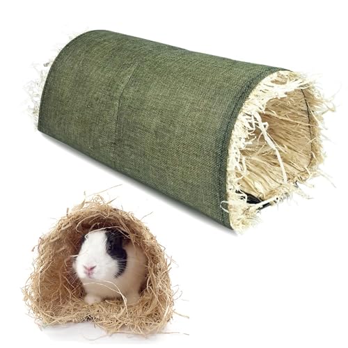 Kaninchen Tunnel, Großformat Meerschweinchen Tunnel 38x16x19CM Kuscheltunnel Hamster Spielzeug Zubehör Kleintieraktivitätstunnel Spielzeug für Kleintiere, Meerschweinchen, Frettchen, Chinchilla, Igel