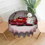 UPIKIT Chilenische Kirschen, fettabweisend, rund, lang, 152 cm, für Innen- und Außenbereich, Restaurant, Hochzeit, Bankett, Tischdekoration