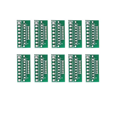 Lazmin 10Pcs 1.27MM 2.0MM 2.54MM Adapter-Platten-Brett 8PIN für drahtlose Module